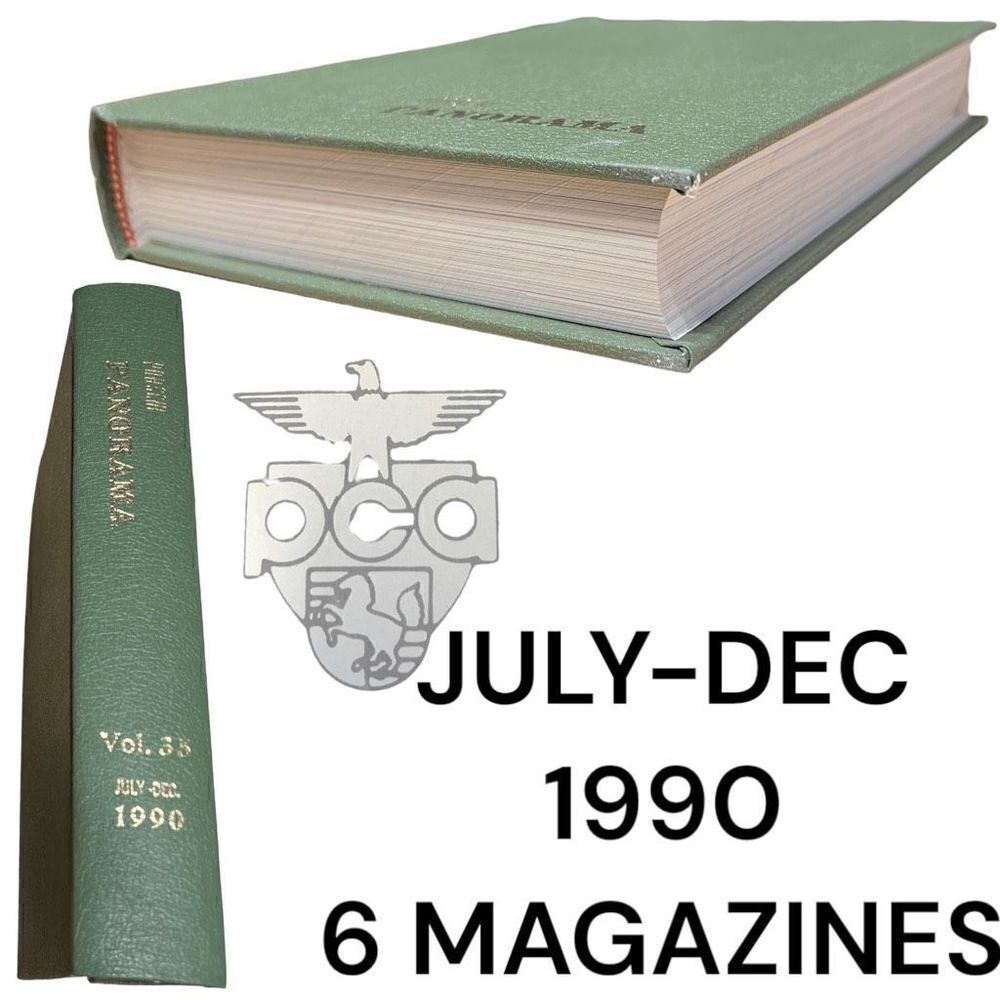 Porsche Panoramic Hardcover Bounded Magazines Vintage 1990 JULY-DEC PCA